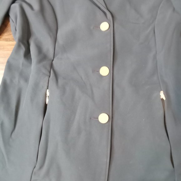 Gersumi Idun blue riding jacket grey collar size 8 - Picture 7 of 13